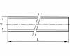 Menetes szár - rozsdamentes acél A2 M24x1m