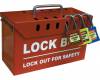 Lakat biztonsági lockout egyedi kulcsokkal 25x38 mm LOK012