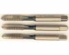 Egyenes hornyú kézi menetfúró készlet BSF HSS ISO529, 1/4col x 26,0mm, 3 db-os