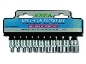 Kulcs készlet HONITON, 1/4col, 4-13mm, 11 db-os
