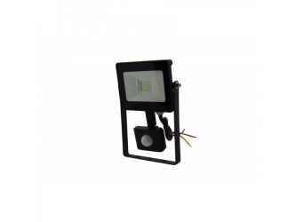 LED reflektor 10W hideg, 12 LED, IP44, mozgásérzékelős