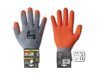 Védőkesztyű 9 HUZAR CLASSIC PLUS, latex, vastag.colBcol