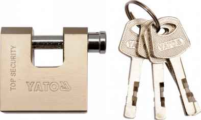 Lakat sárgaréz 70 mm, 4 kulcsos