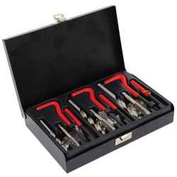 88 db-os HSS 4341 menetjavító készlet, fém dobozban