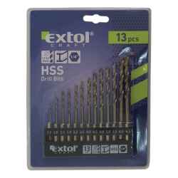 EXTOL CRAFT 13 db-os HSS fémfúró készlet 1,5 - 6,5mm