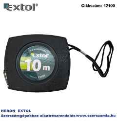 Mérőszalag, acél, műanyag ház 10m, 10 mm kézi hajtású