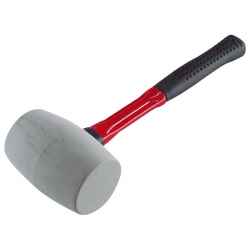 Gumikalapács üvegszálas nyél, fehér gumi 55mm EXTOL