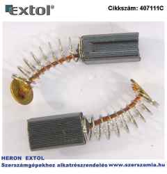 Szénkefe, 5,9 x 5,9 x 8,5 mm, 407111 vibrációs csiszológéphez, 2db