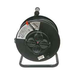 30m-es villamos hosszabbító, dobra tekerve, 4 aljzat, 250V, max: 3000W/1000W 1,5mm2 EXTOL CRAFT