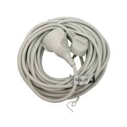 10m-es villamos hosszabbító 250V-10A, 3 x 1,0mm2, lengőcsatlakozó