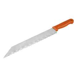 Üveggyapot vágó kés, rozsdamentes acél penge, műanyag nyél, hossz: 480/340mm vastagsága: 1,5mm EXTOL PREMIUM
