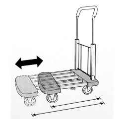 Kézikocsi, összecsukható, max: 150kg, 920 x 415mm EXTOL PREMIUM + AJÁNDÉK