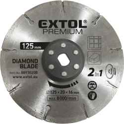 125 x 20mm EXTOL PREMIUM gyémántvágó korong 8893020 vágógéphez