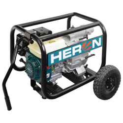 HERON benzinmotoros zagyszivattyú, 6,5 le, max 1300l/perc, 3col 85mm-6menet csőátmérő em PH 80w + AJÁNDÉK