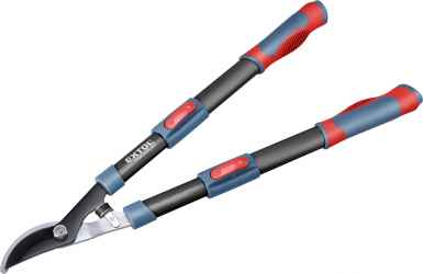 Ágvágó olló, mellévágó, tapadásmentes él, max.35mm vágás, teleszkópos ellipszis ALUnyél, gumírozott fogantyú, 640-905 mm