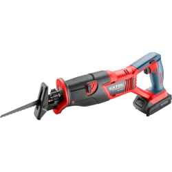 Akkus szablyafűrészgép, 20V, Li-ion, 1db akku, 1db töltő, 2000 mAh, 0-3000 ford/perc + AJÁNDÉK