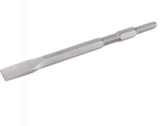 Betonvéső lapos, HEX, 280/75mm, (szár átm:17 mm)