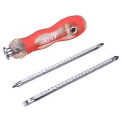 Csavarhúzó, 2db cserélhető, kétoldalas 150 mm szárral (lapos: 6mm, PH1, PH2, PZ2), S2 acél