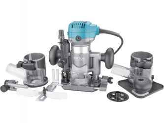 Felsőmarógép, 710W, többfunkciós, befogás: 6/8mm + AJÁNDÉK