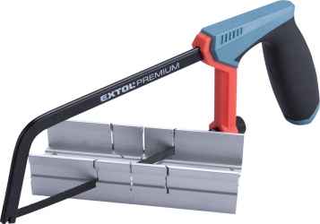 Fémfűrész, 150mm, acél váz, ABS/TPR gumis markolat ALU gérvágó ládával