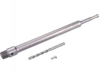 Hosszabbító szár központfúróval, M22×300mm hosszúság, SDS befogás, Extol Prémium tégla körkivágókhoz