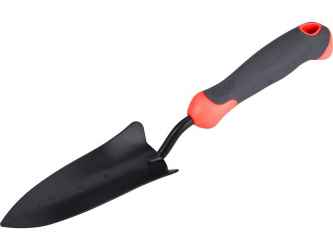 Kerti lapát/ásó fém, keskeny, 33 cm, műanyag/TPR nyél