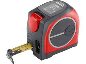 Lézeres távolságmérő mérőszalaggal, 40 m / 5 m×19 mm, pontoság: 2 mm, FORTUM + AJÁNDÉK