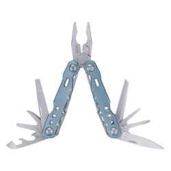 Multifunkciós rozsdamentes szerszám, kombinált fogóval plusz késpengével, 3Cr13, 11 funk teljes/összecsukott hossz.:165/105mm