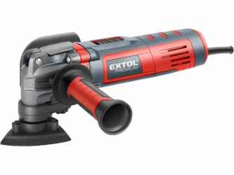 Multifunkciós szerszámgép, 400W, szabályozható fordulatszám: 15.000-22.000/perc, 5 db cserélhető fej, 1,5 kg