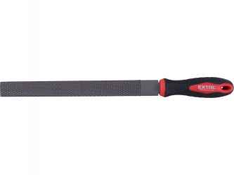 Ráspoly 250mm lapos, C45 acél, vágat 2, finom, TPR gumis műanyag nyél