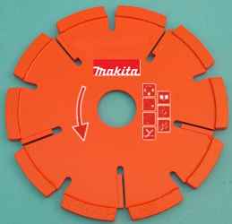 Szegmentált tárcsa profi védőszeg.6 mm125 mm SBR8 MAKITA (MK-P-27084)