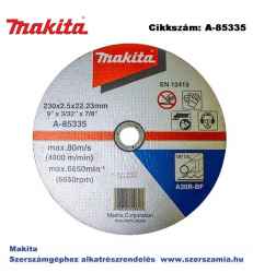 Vágókorong ACÉL 230 x 2,5 mm T2 MAKITA (MK-A-85335)