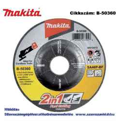 Vágó és csiszolókorong INOX 115 x 2 mm MAKITA (MK-B-50360)