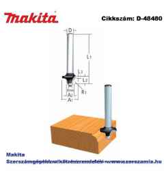 Kerekítő kés, befogó: 8 mm átmérő: 17,3 mm rádiusz: 2,3 mm T2 MAKITA (MK-D-48480)