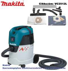 MAKITA 1000W 216 m3/h száraz-nedves porszívó 25l L