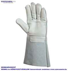 Hegesztőkesztyű,színbőr,dupla bőr tenyér/hasíték kézhát, méret: 10, 1 pár