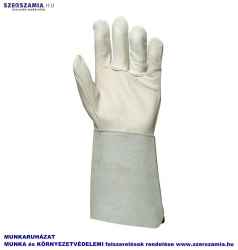Hegesztőkesztyű, szürke színbőr tenyér és kézhát, méret: 10, 1 pár