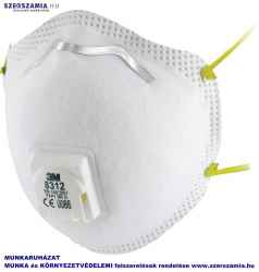 3M 8312 FFP1 csészeformájú félálarc szelepes, 10db / doboz