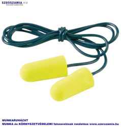 3M Es-01-005 Earsoft zsinóros fül-dugó, neon sárga snr 36DB, 200db / doboz