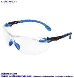 3M SOLUS S1101SGAF-EU fekete/kék PC, víztiszta, szemüveg, 1 darab