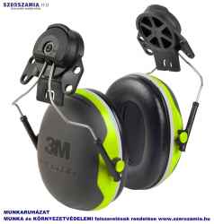 3M X4P3E-GB sisakra rögzíthető fluoreszkáló fültok SNR 32DB, 1 darab