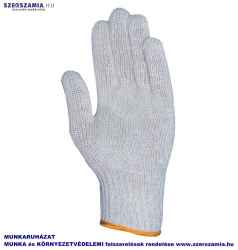 Kötött pes/pamut duplaszálas cérnakesztyű, fehér, férfi, méret: 10, 10pár / csomag