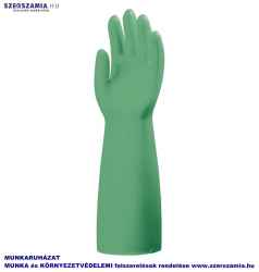 Mártott Nitril/NBR zöld vegyszerálló kesztyű, 40cm/0,52mm, méret: 11, KIFUTÓ termék, Helyettesítő: 5540 1 pár