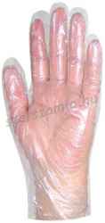 Polietilén egyszer használatos fóliakesztyű, méret: Női, 100db / doboz