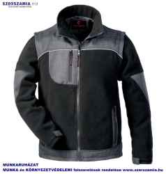 AUSTRU Fekete 2/1 mikropolár cipzáros pulóver, méret: M, 1 darab