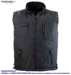 LEMAN fekete kifordítható polár mellény, méret: S, KIFUTÓ termék 1 darab