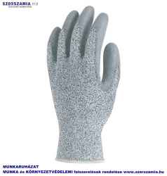 Szerelőkesztyű, vágásbiztos, szürke PU, méret: 7, Helyettesítő: 1CRAG07 , 1 pár