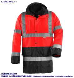 FLUO 4/1PE piros/fekete kabát, méret: S