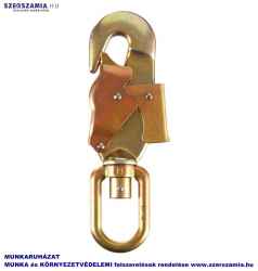 TOPLOCK Karabiner, rugós acélzáras, pörgetőszemes, 1 darab