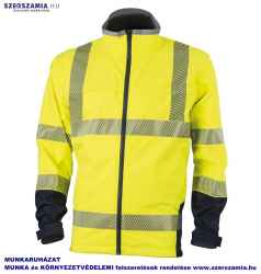 STATION Softshell Fluo dzseki sárga/fekete, méret: M, 1 darab